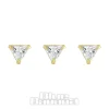 Blue Banana Gold 3mm Triangle Nose Studs (3 Pack)