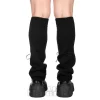 Blue Banana Heart Legwarmers (Black/Red)