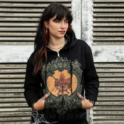 Blue Banana Heart & Swords Hoodie (Black)