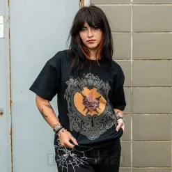 Blue Banana Heart & Swords T-Shirt (Black)