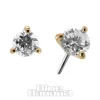 Blue Banana 18K Gold Lab Diamond 2.5mm Threadless Top (Gold)