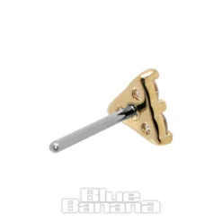 Blue Banana 18K Gold Lab Diamond Trio 3mm Threadless Top (Gold)