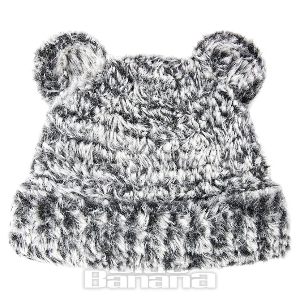 Blue Banana Knitted Ears Hat (Grey)