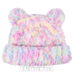 Blue Banana Knitted Ears Hat (Light Pink/Blue)