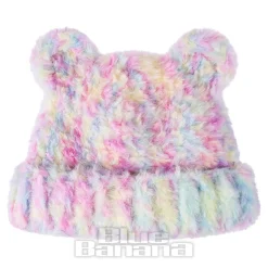 Blue Banana Knitted Ears Hat (Light Pink/Blue)