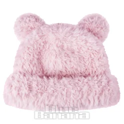 Blue Banana Knitted Ears Hat (Pastel Pink)