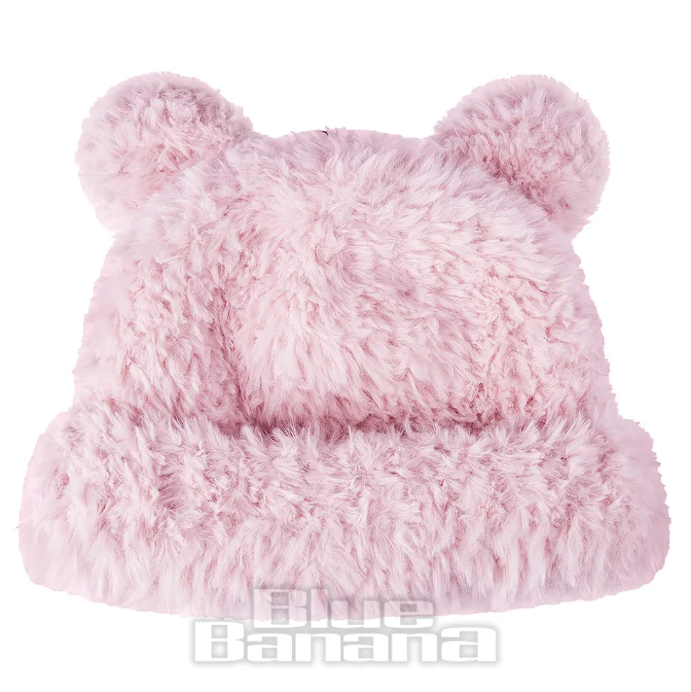Blue Banana Knitted Ears Hat (Pastel Pink)