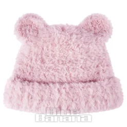 Blue Banana Knitted Ears Hat (Pastel Pink)