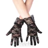 Blue Banana Lace Short Gloves (Black)