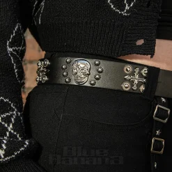 Blue Banana Large Skull & Dagger Belt