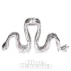 Blue Banana Large Snake Hair Clip (Silver)