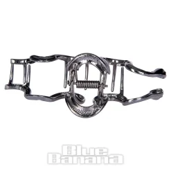 Blue Banana Large Snake Hair Clip (Black)