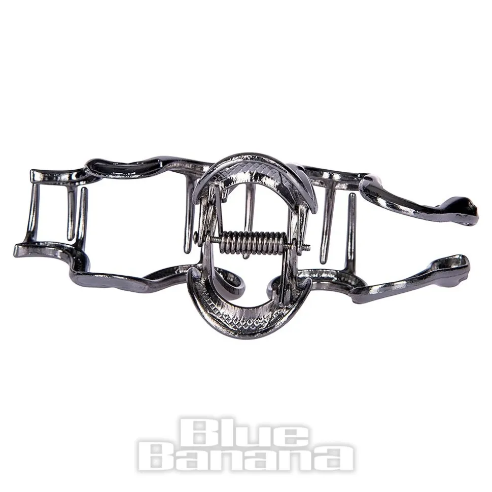 Blue Banana Large Snake Hair Clip (Black)