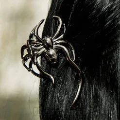 Blue Banana Large Spider Hair Clip (Black)