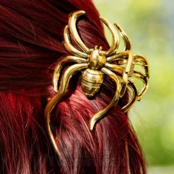 Blue Banana Large Spider Hair Clip (Antique Gold)