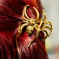 Blue Banana Large Spider Hair Clip (Antique Gold)