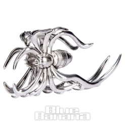 Blue Banana Large Spider Hair Clip (Silver)