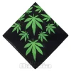 Blue Banana Leaf Bandana (Black/Green)