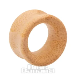 Blue Banana Light Beech Wood Flesh Tunnel 8-25mm (Brown)