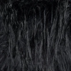 Blue Banana Long Fur Bag (Black)