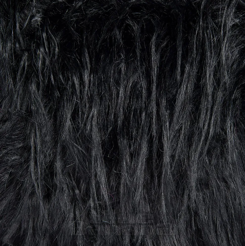 Blue Banana Long Fur Bag (Black)