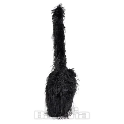 Blue Banana Long Fur Bag (Black)