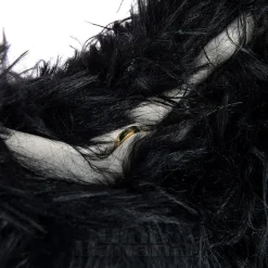 Blue Banana Long Fur Bag (Black)