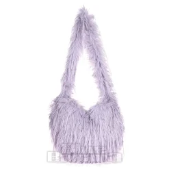 Blue Banana Long Fur Bag (Lilac)