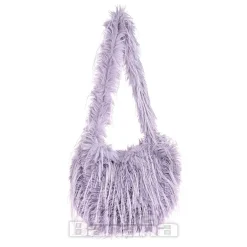 Blue Banana Long Fur Bag (Lilac)