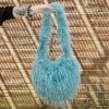 Blue Banana Long Fur Bag (Turquoise)