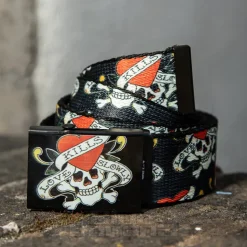 Blue Banana Love Kills Belt (Black)