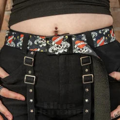 Blue Banana Love Kills Belt (Black)
