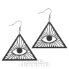 Blue Banana Magic Eye Earrings (Black)