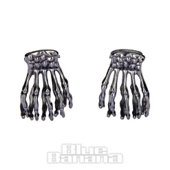 Blue Banana Mini Claw 2pc Hair Clips (Black)