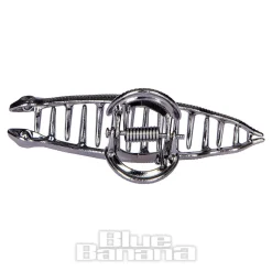 Blue Banana Mini Snake Hair Clip (Black)