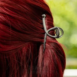 Blue Banana Mini Snake Hair Clip (Black)