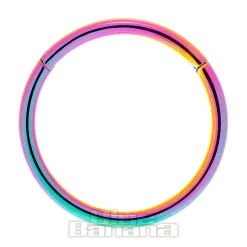 Blue Banana 1.0mm Hinged Segment Ring (Rainbow)