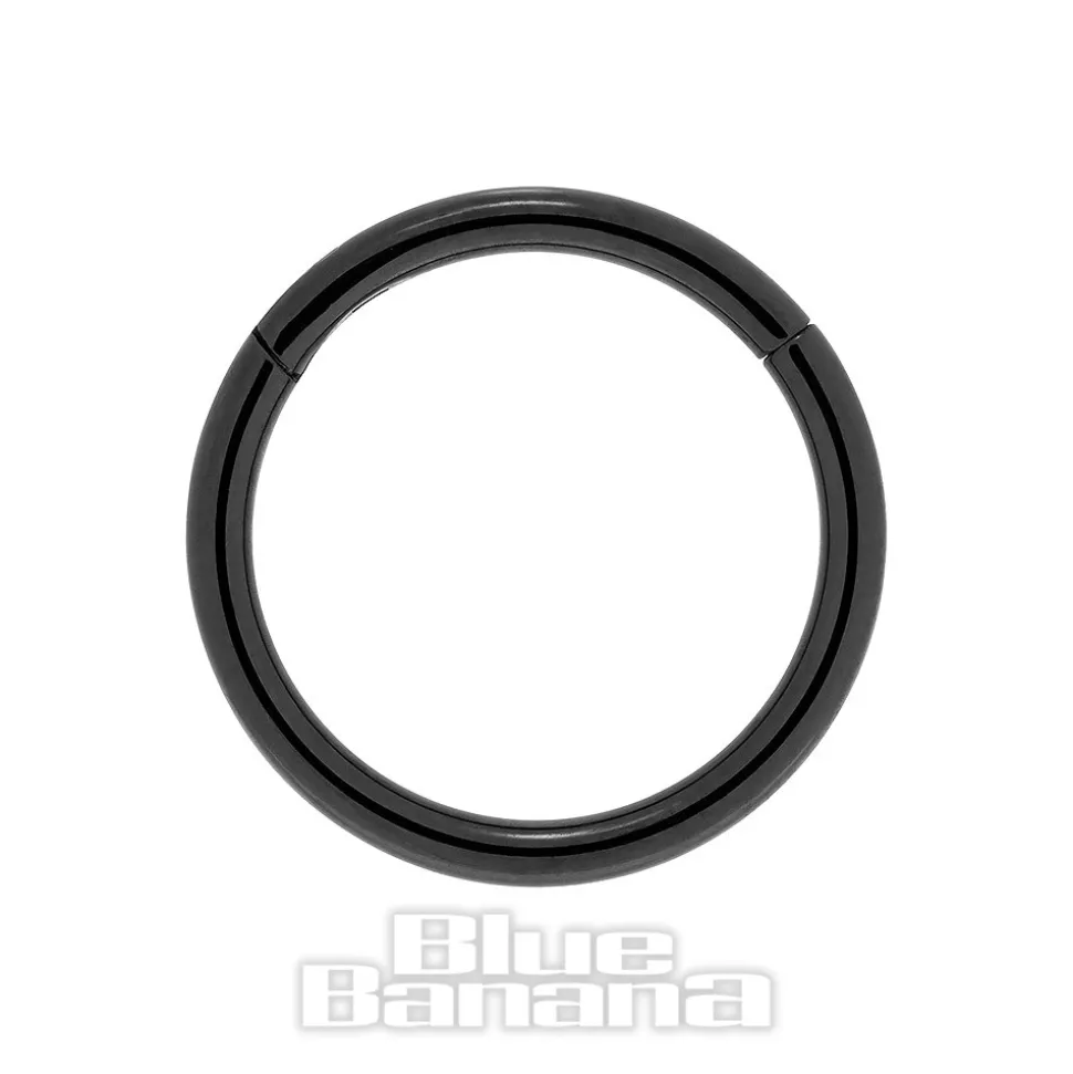 Blue Banana 1.0mm Hinged Segment Ring (Black)
