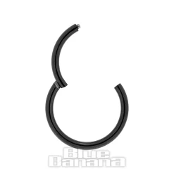 Blue Banana 1.0mm Hinged Segment Ring (Black)