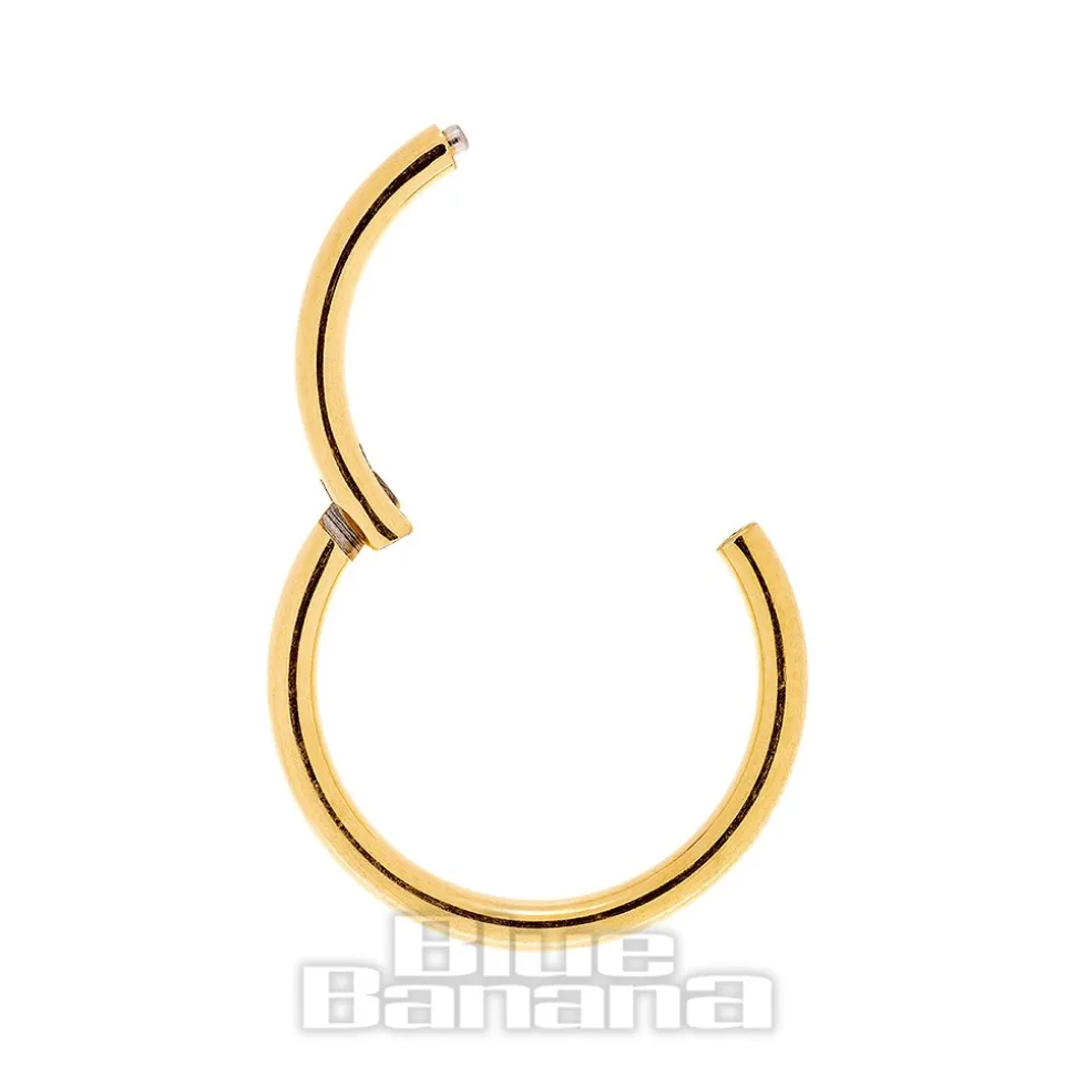 Blue Banana 1.0mm Hinged Segment Ring (Gold)