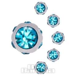 Blue Banana 6mm Multi Jewelled Ball (Aqua)