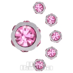 Blue Banana 6mm Multi Jewelled Ball (Rose)