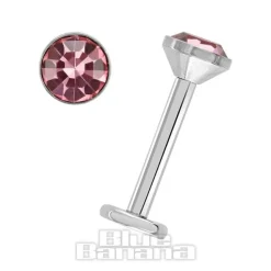 Blue Banana 1.2mm Rose Jewel Labret (4mm)