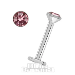 Blue Banana 1.2mm Rose Jewel Labret (3mm)