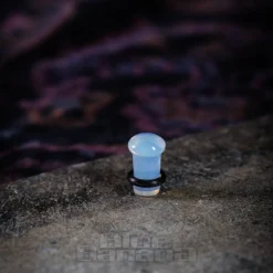 Blue Banana Moonstone Gemstone Ear Plug 4-16mm (Opal White)