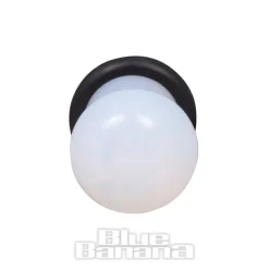 Blue Banana Moonstone Gemstone Ear Plug 4-16mm (Opal White)