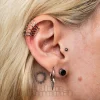 Blue Banana Multi Ring Ear Cuff (Silver)