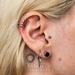 Blue Banana Multi Ring Ear Cuff (Silver)