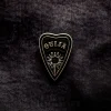Blue Banana Ouija Planchette Pin Badge (Black)