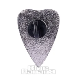 Blue Banana Ouija Planchette Pin Badge (Black)